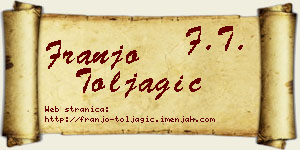 Franjo Toljagić vizit kartica